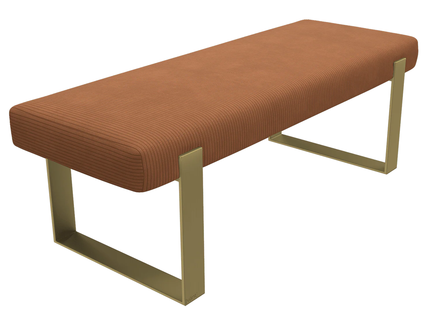 Vant Upholstered Bed Bench Burnished Brass - Image 137