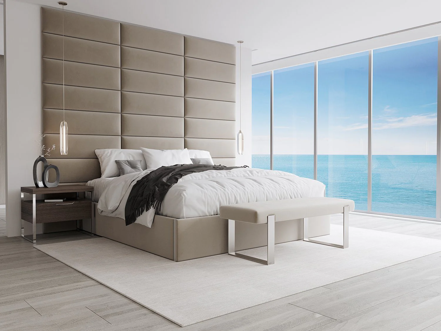 Vant Upholstered Bed Bench Burnished Brass - Image 66