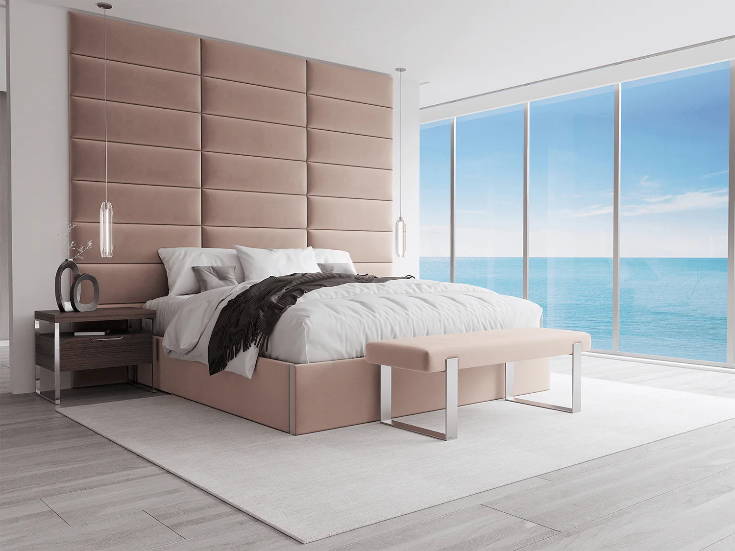 Vant Upholstered Bed Bench Burnished Brass - Image 80