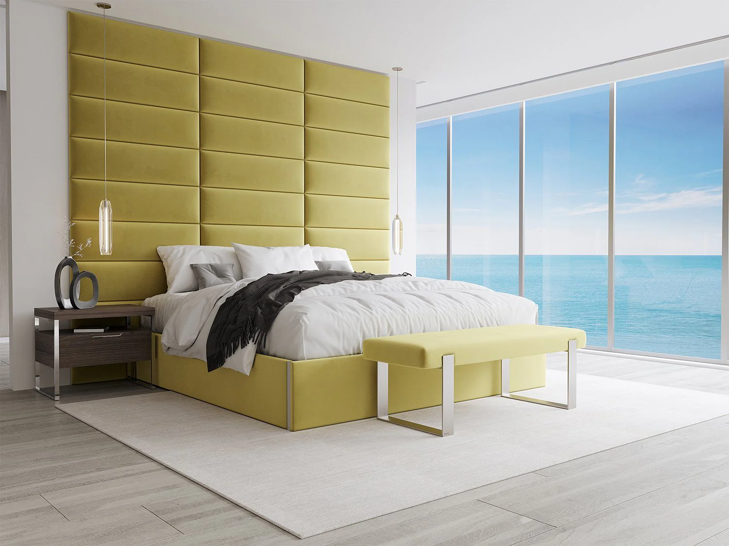 Vant Upholstered Bed Bench Burnished Brass - Image 86