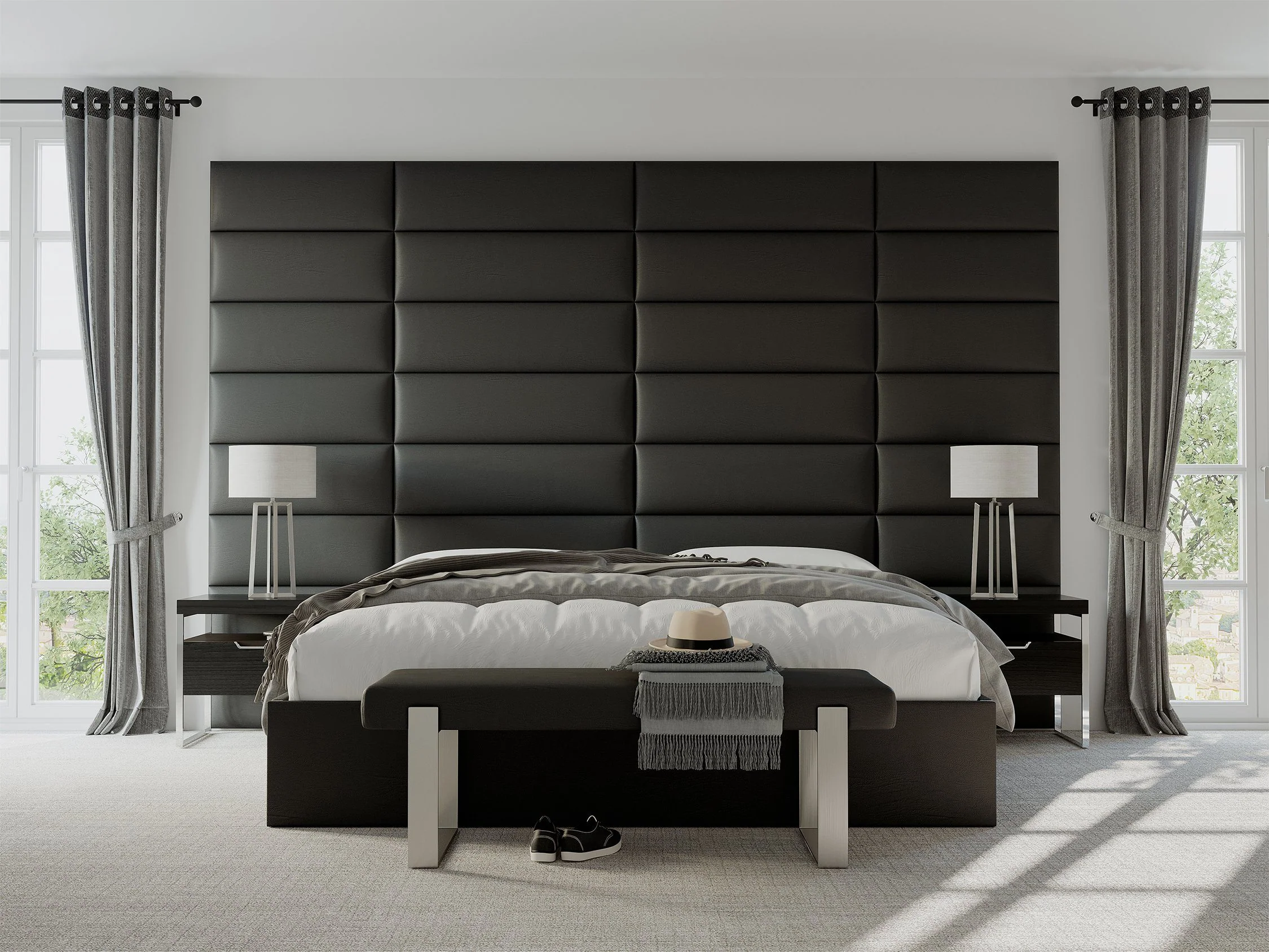 Vant Upholstered Bed Bench Burnished Brass - Image 99