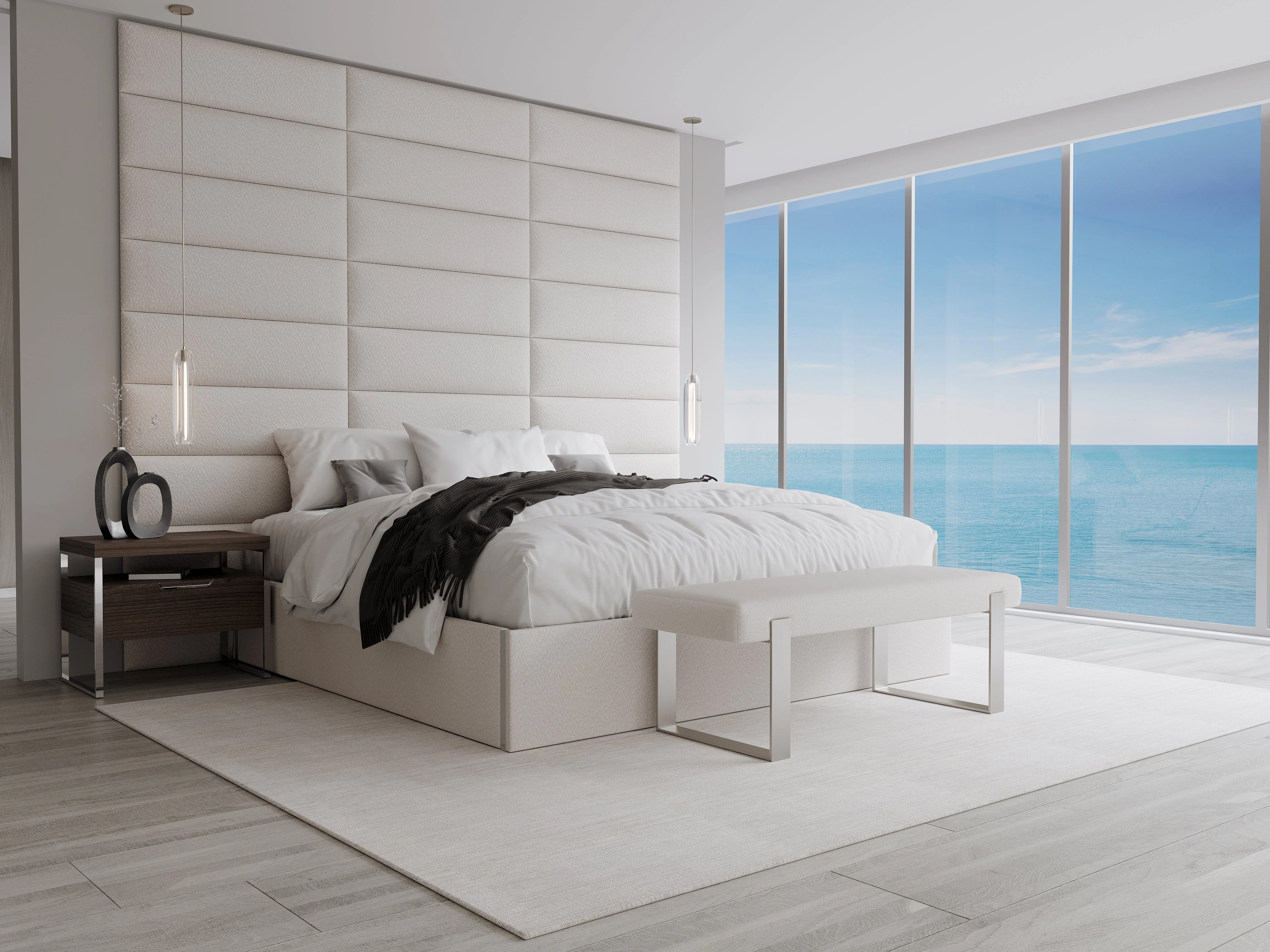 Vant Upholstered Bed Bench Burnished Brass - Image 104