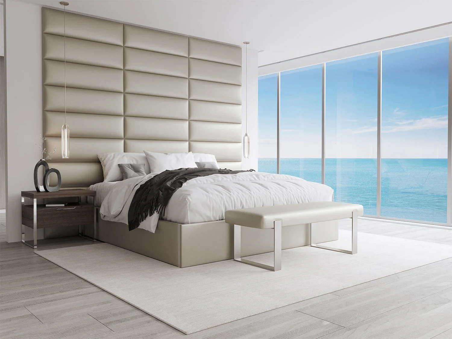 Vant Upholstered Bed Bench Burnished Brass - Image 73