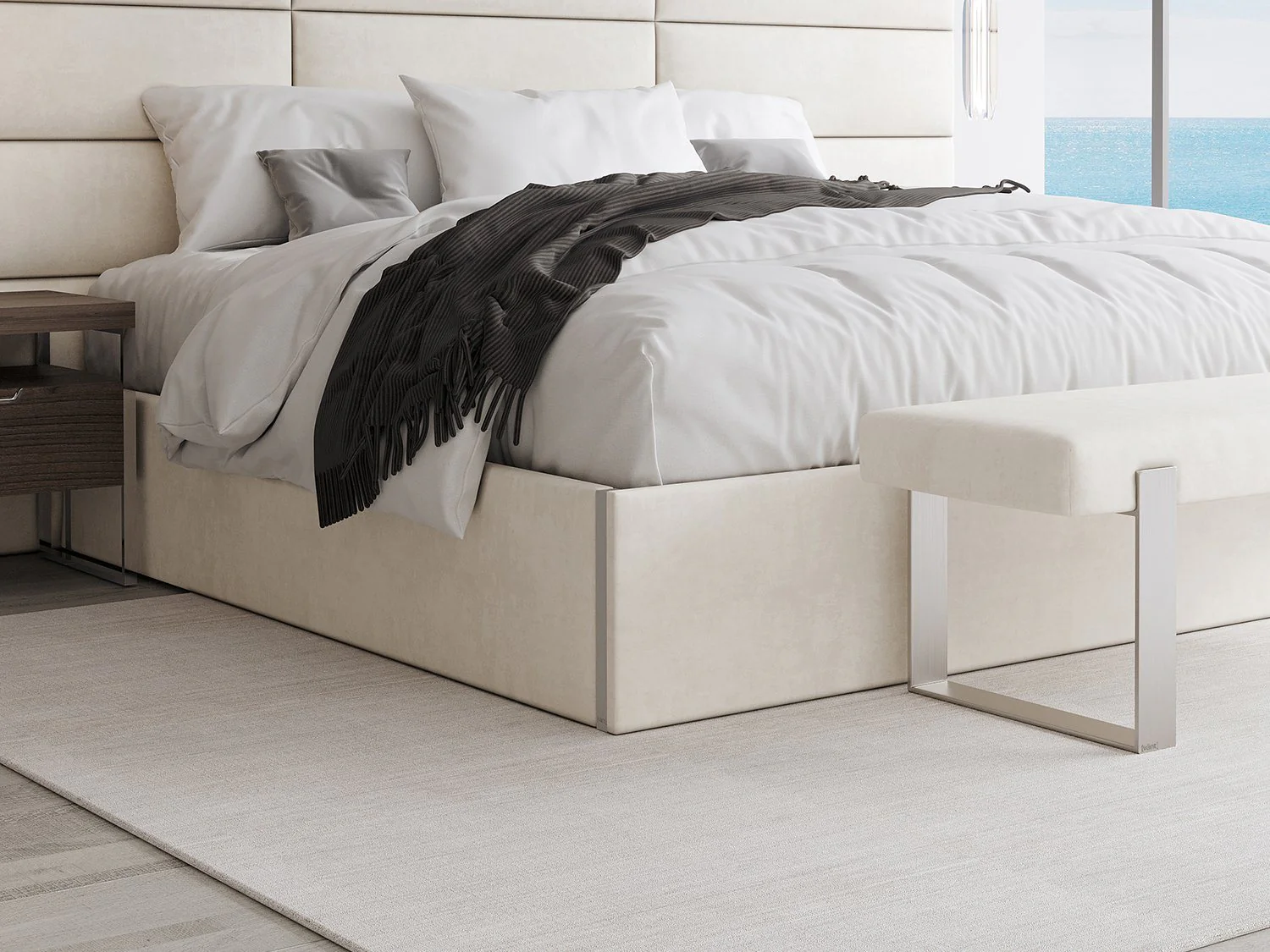 Vant Upholstered Platform Bed - Queen size - Image 10