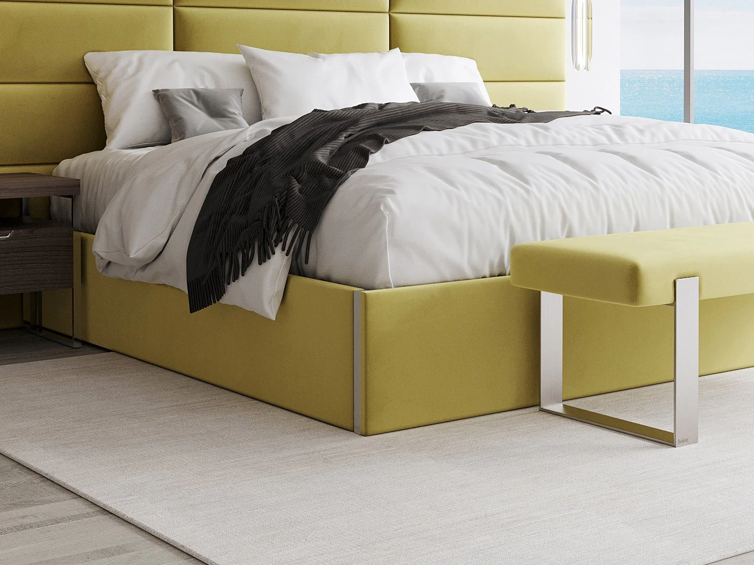 Vant Upholstered Platform Bed - Queen size - Image 18