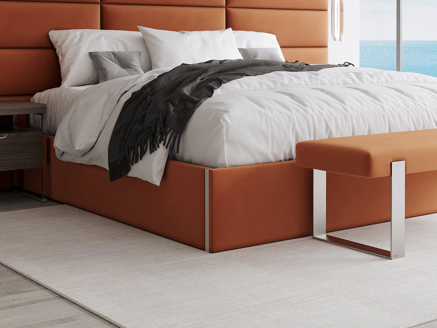 Vant Upholstered Platform Bed - Queen size - Image 21