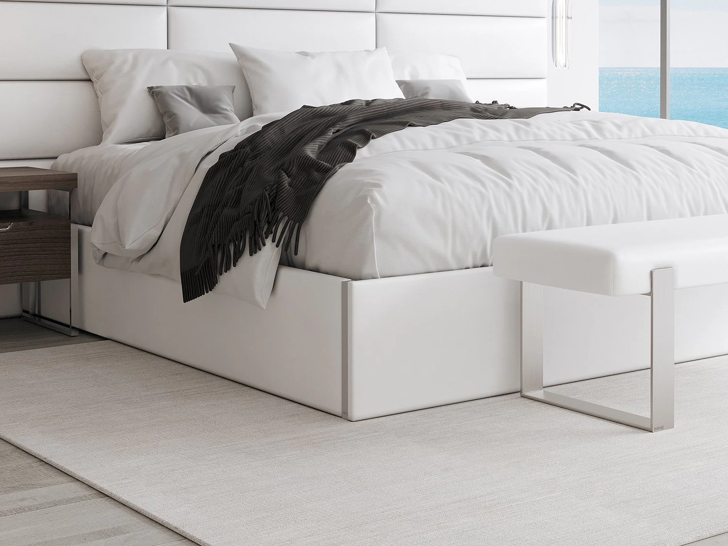 Vant Upholstered Platform Bed - Queen size - Image 24