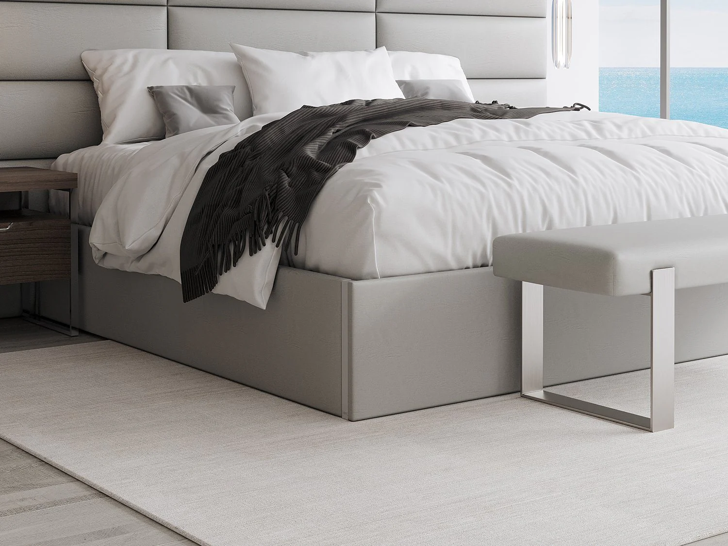 Vant Upholstered Platform Bed - Queen size - Image 27