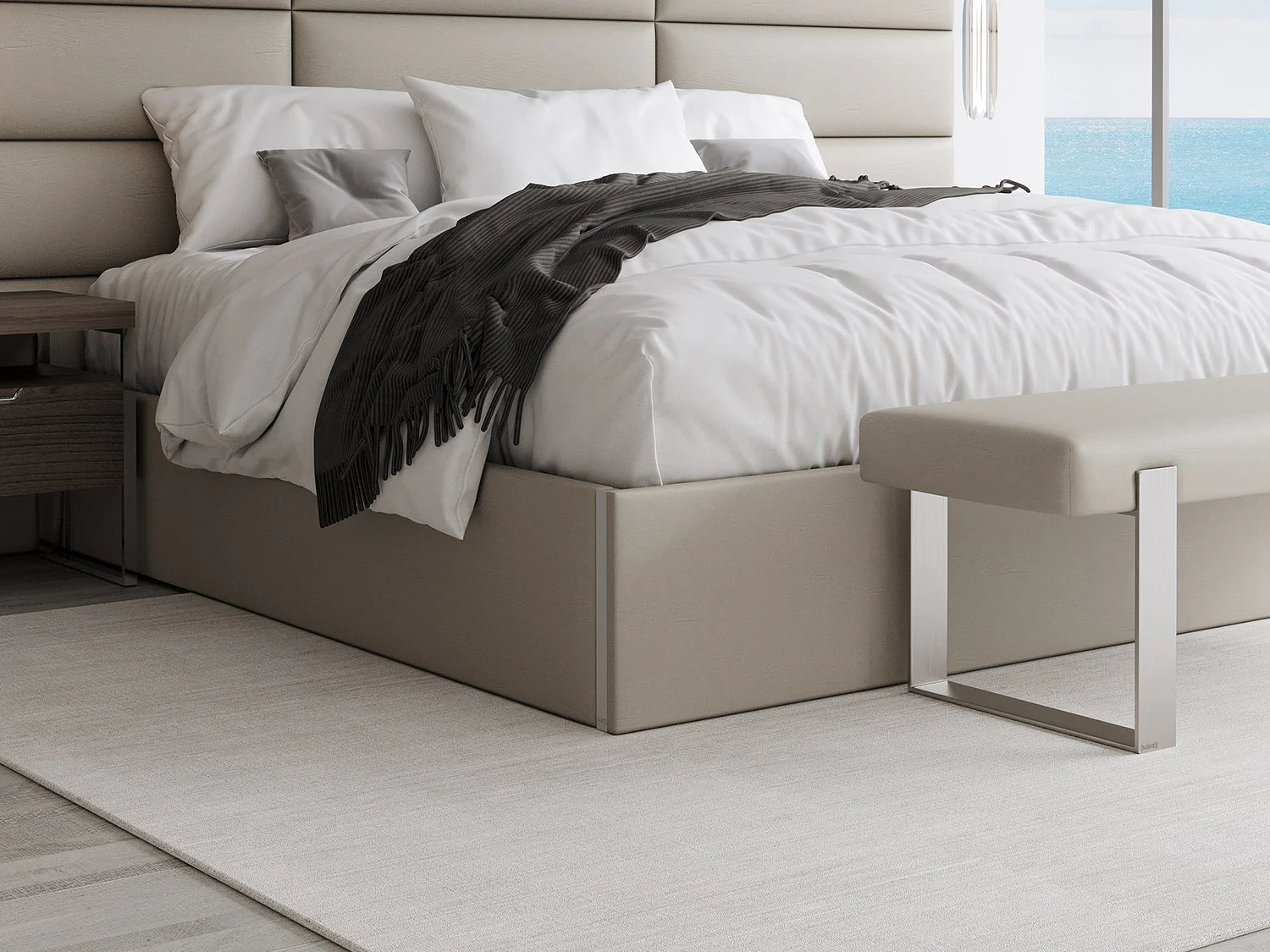 Vant Upholstered Platform Bed - Queen size - Image 29