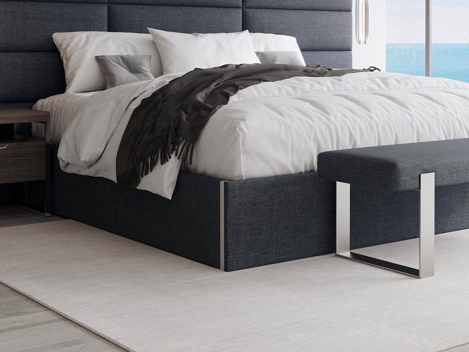 Vant Upholstered Platform Bed - Queen size - Image 3