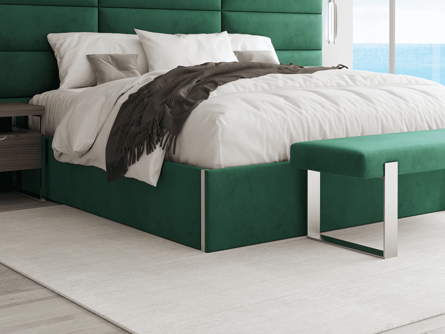 Vant Upholstered Platform Bed - Queen size - Image 30