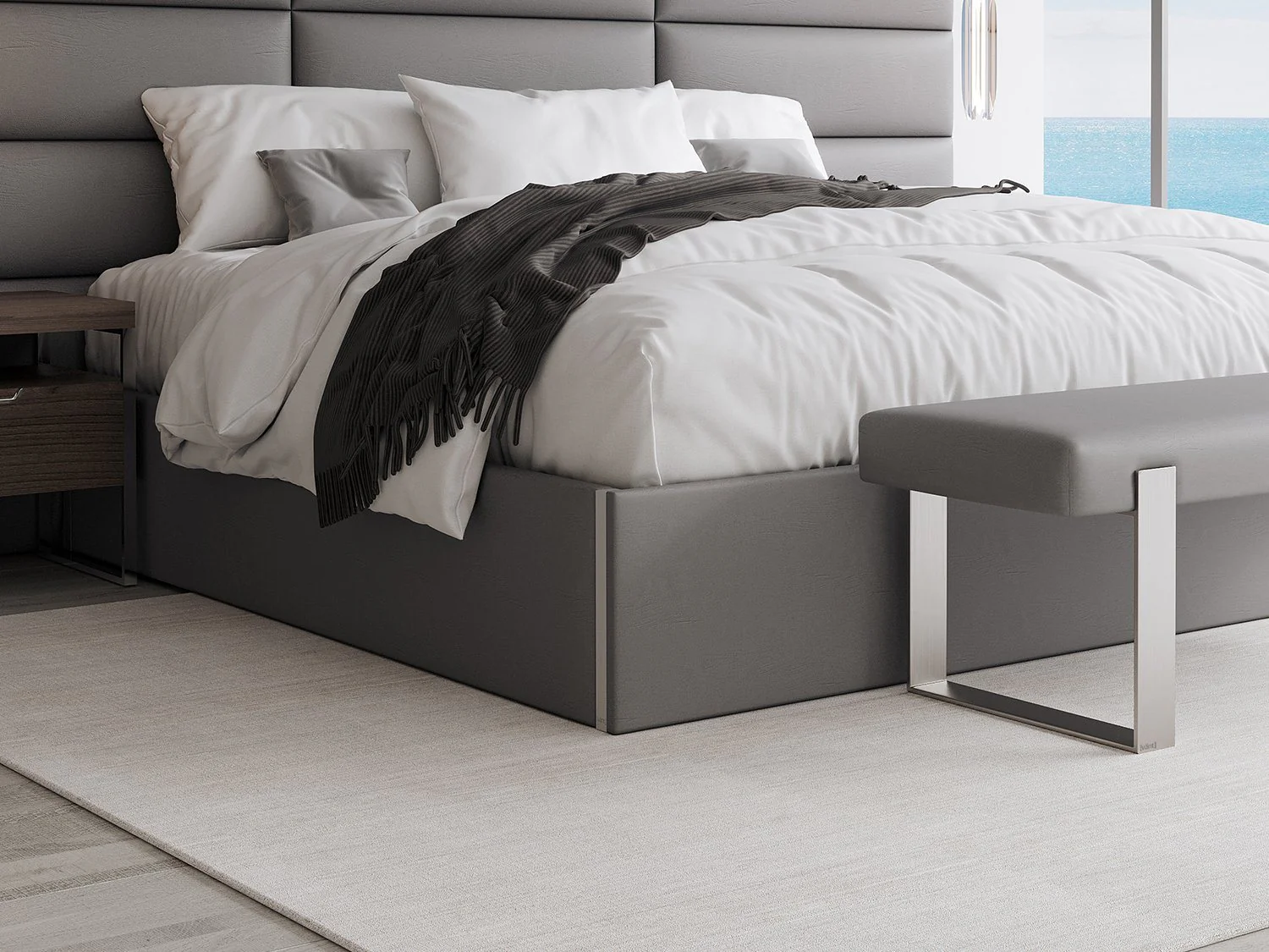 Vant Upholstered Platform Bed - Queen size - Image 31