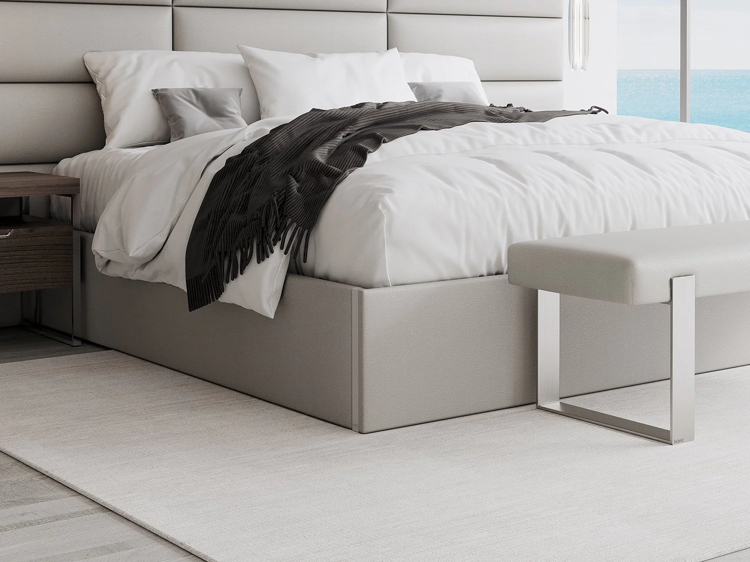 Vant Upholstered Platform Bed - Queen size - Image 33