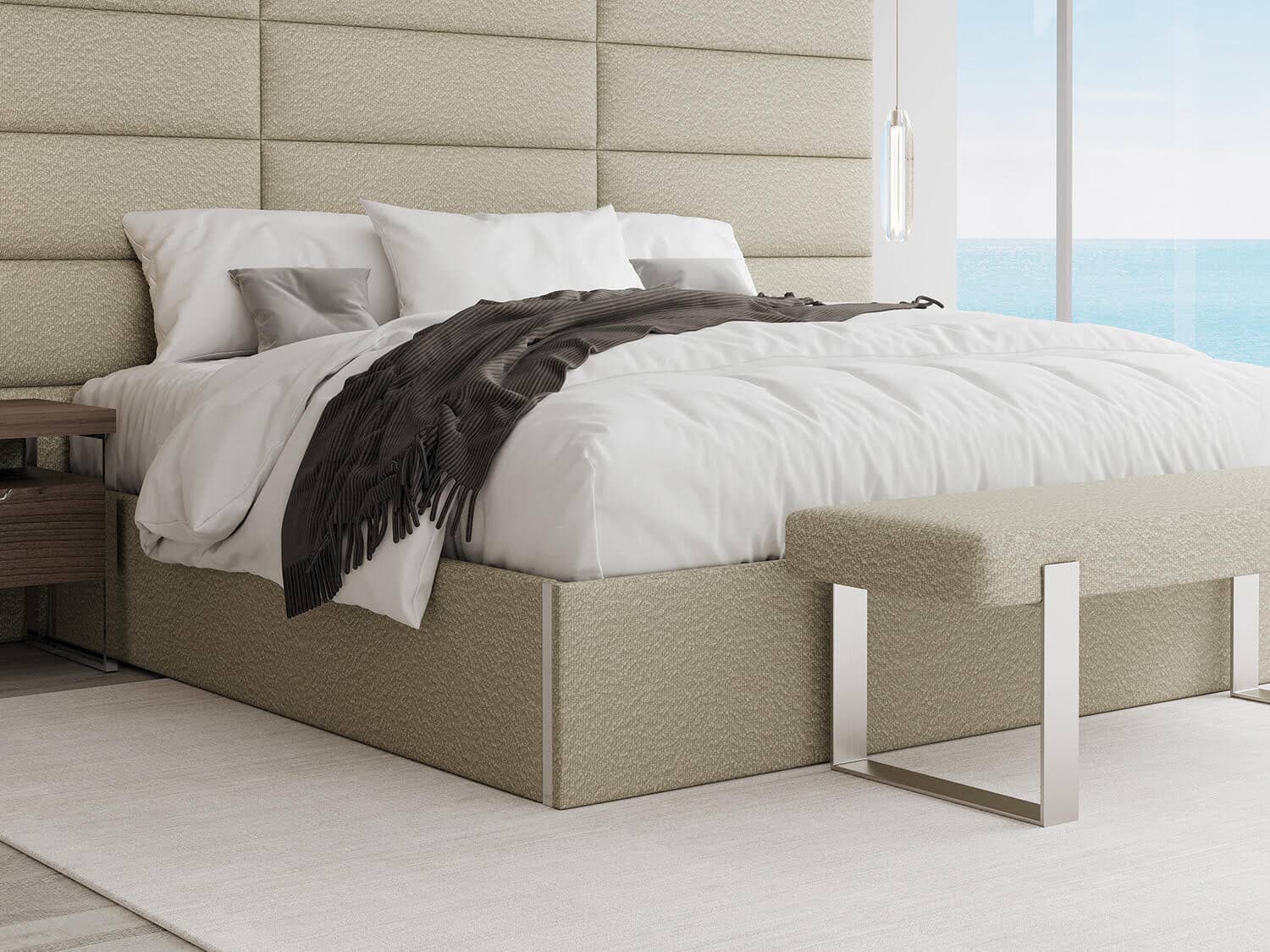 Vant Upholstered Platform Bed - Queen size - Image 72