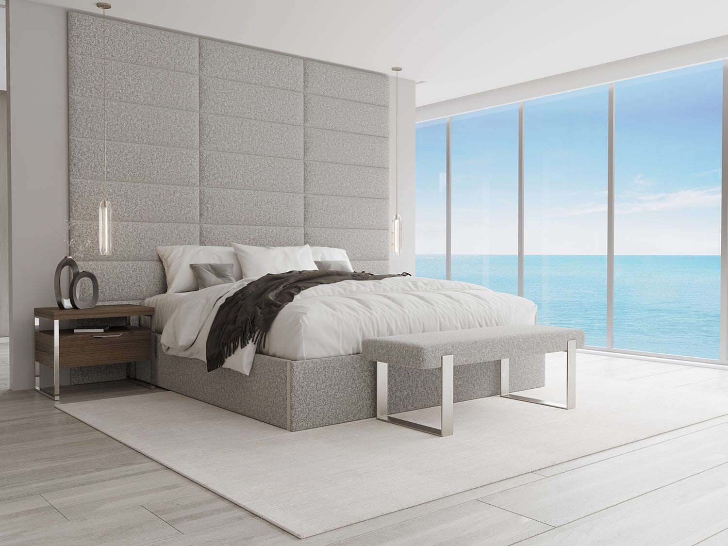 Vant Upholstered Platform Bed - Queen size - Image 81