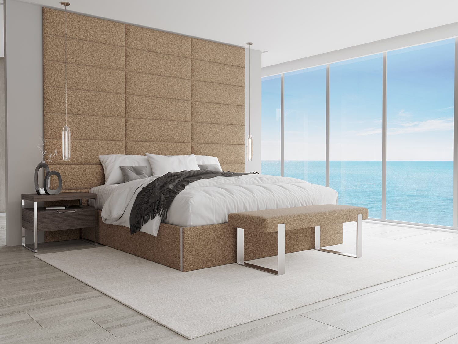 Vant Upholstered Platform Bed - Queen size - Image 82