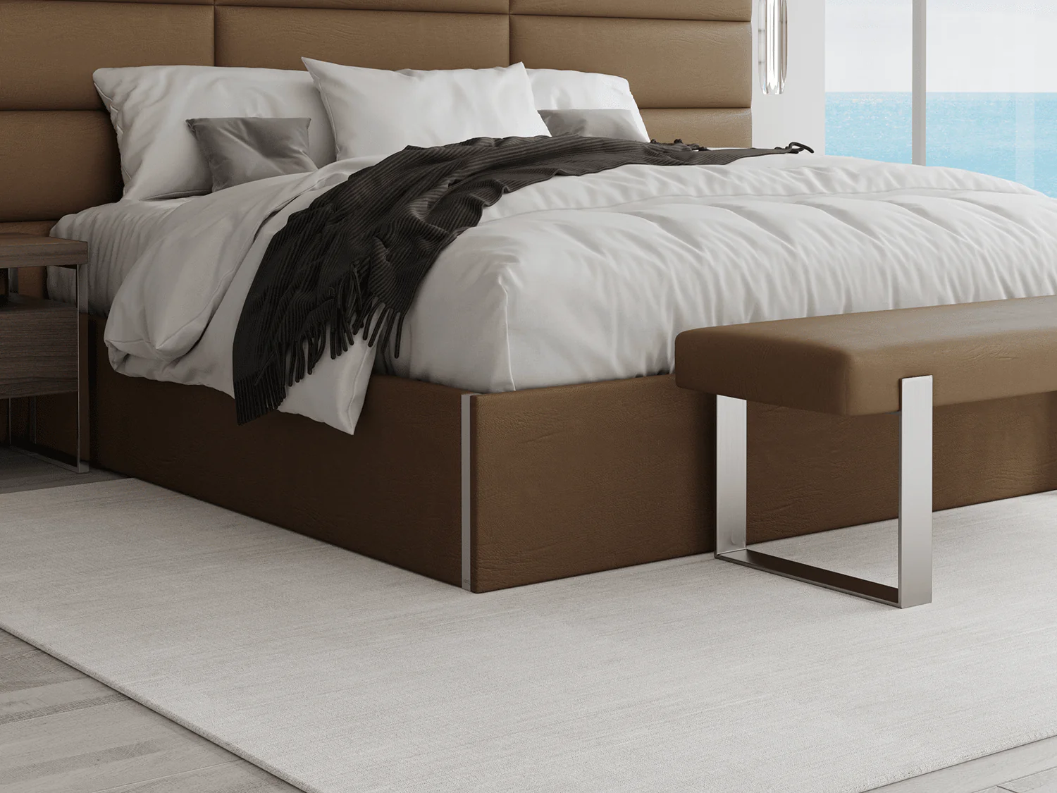 Vant Upholstered Platform Bed - Queen size - Image 88