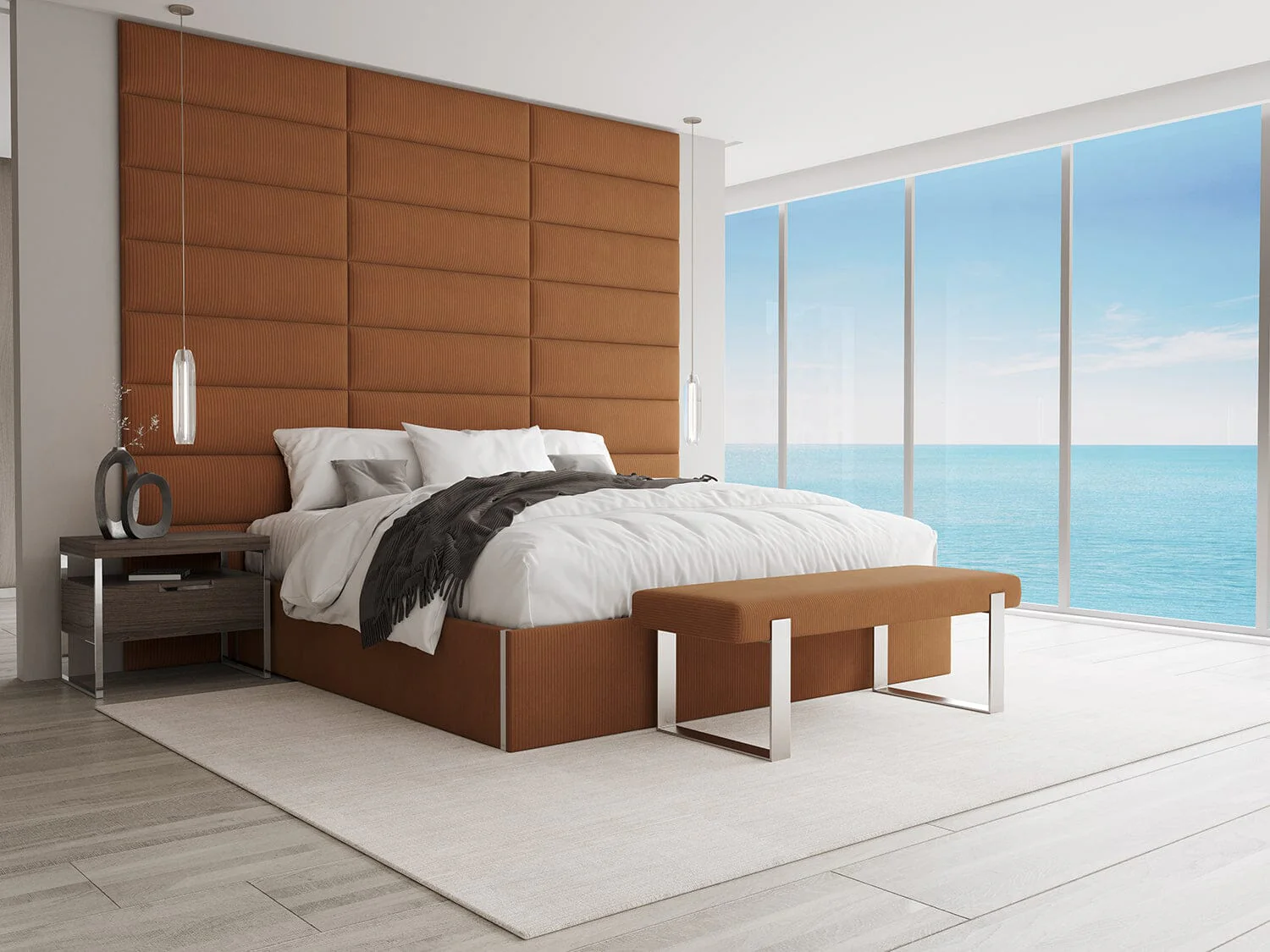 Vant Upholstered Platform Bed - Queen size - Image 90