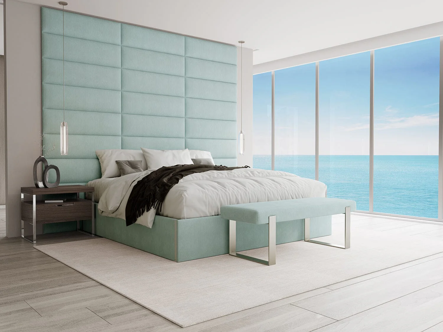 Vant Upholstered Platform Bed - Queen size - Image 93